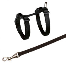 Peitoral+Trela Ajustavel Em Nylon P/ Gatinhos